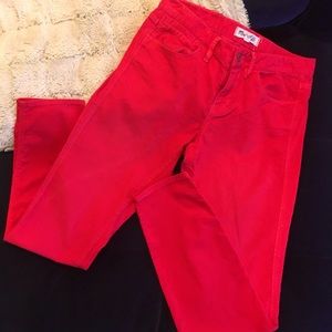 Madewell Orange Corduroy Skinny Pants